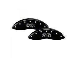 MGP Brake Caliper Covers with SS Logo; Black; Front and Rear (98-02 Camaro)