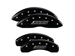 MGP Brake Caliper Covers with SS Logo; Black; Front and Rear (10-15 Camaro SS)