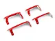 MGP Brake Caliper Covers with Gen 5/6 Camaro Logo; Red; Front and Rear (10-15 Camaro LS, LT)