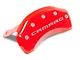 MGP Brake Caliper Covers with Gen 5/6 Camaro Logo; Red; Front and Rear (10-15 Camaro LS, LT)