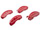 MGP Brake Caliper Covers with Gen 5/6 Camaro Logo; Red; Front and Rear (16-24 Camaro LS & LT w/ Single Piston Front Calipers)