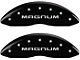 MGP Brake Caliper Covers with Magnum Logo; Black; Front and Rear (09-10 Challenger R/T)