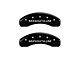 MGP Brake Caliper Covers with Magnum Logo; Black; Front and Rear (08-14 Challenger SRT8; 2015 Challenger SRT 392; 15-23 Challenger Scat Pack w/ 4-Piston Front Calipers)