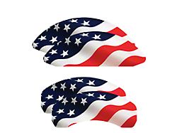 MGP Brake Caliper Covers; Stars and Stripes; Front and Rear (08-14 Challenger SRT8; 2015 Challenger SRT 392; 15-23 Challenger Scat Pack w/ 4-Piston Front Calipers)