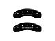 MGP Brake Caliper Covers with Charger Logo; Black; Front and Rear (06-14 Charger SRT8; 2016 Charger SRT 392)