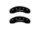 MGP Brake Caliper Covers with Cursive Charger Logo; Black; Front and Rear (06-14 Charger SRT8; 2016 Charger SRT 392)