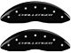 MGP Brake Caliper Covers with Challenger Logo; Black; Front and Rear (06-10 Charger Daytona R/T, R/T)