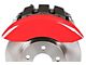 MGP Brake Caliper Covers with Charger and R/T Logo; Red; Front and Rear (06-10 Charger Daytona R/T, R/T)