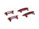 MGP Brake Caliper Covers with Dodge Stripes Logo; Red; Front and Rear (11-18 Charger R/T w/ Single Piston Front Calipers; 11-17 Charger SE w/ Single Piston Front Calipers; 12-23 SXT Charger w/ Single Piston Front Calipers)