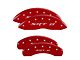 MGP Brake Caliper Covers with SRT8 Logo; Red; Front and Rear (06-14 Charger SRT8; 2016 Charger SRT 392)