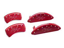 MGP Brake Caliper Covers with Vintage R/T Logo; Red; Front and Rear (11-23 Charger R/T; 12-23 Charger SXT w/ Dual Piston Front Calipers; 15-17 AWD Charger SE; 18-23 Charger Daytona, GT)