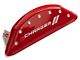 MGP Brake Caliper Covers with Charger Stripes Logo; Red; Front and Rear (11-23 Charger R/T; 12-23 Charger SXT w/ Dual Piston Front Calipers; 15-17 AWD Charger SE; 18-23 Charger Daytona, GT)