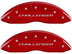 MGP Brake Caliper Covers with Vintage R/T Logo; Red; Front and Rear (06-10 Charger Daytona R/T, R/T)