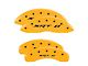 MGP Brake Caliper Covers with SRT8 Logo; Yellow; Front and Rear (06-14 Charger SRT8; 2016 Charger SRT 392)