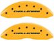 MGP Brake Caliper Covers with Vintage R/T Logo; Yellow; Front and Rear (06-10 Charger Daytona R/T, R/T)