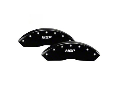 MGP Brake Caliper Covers with MGP Logo; Black; Front and Rear (97-04 Corvette C5)