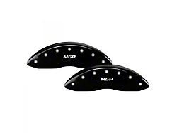 MGP Brake Caliper Covers with MGP Logo; Black; Front and Rear (20-26 Corvette C8 Stingray w/o Z51 Brake Package)
