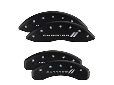 MGP Brake Caliper Covers with Stingray Logo; Matte Black; Front and Rear (14-19 Corvette C7 Stingray w/ Standard JL9 Brake Package)