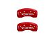 MGP Brake Caliper Covers with Corvette Z06 Logo; Red; Front and Rear (97-04 Corvette C5)