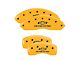 MGP Brake Caliper Covers with Chevy Racing Logo; Yellow; Front and Rear (97-04 Corvette C5)