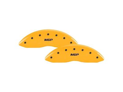 MGP Brake Caliper Covers with MGP Logo; Yellow; Front and Rear (20-25 Corvette C8 Stingray w/o Z51 Brake Package)