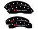 MGP Brake Caliper Covers with Saleen Logo; Black; Front and Rear (15-23 Mustang EcoBoost w/o Performance Pack, V6)