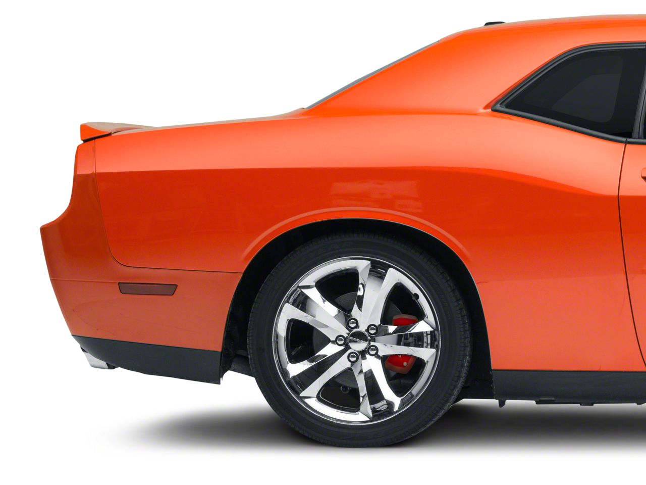 MGP Challenger Red Caliper Covers with Challenger and Vintage