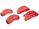 MGP Brake Caliper Covers with Challenger Logo; Red; Front and Rear (2011 SE; 11-14 Challenger R/T w/ Single Piston Front Calipers; 12-23 Challenger SXT w/ Single Piston Front Calipers)
