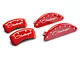 MGP Brake Caliper Covers with Cursive Challenger Logo; Red; Front and Rear (11-23 Challenger R/T; 2014 Challenger Rallye Redline; 17-23 Challenger GT; 2017 Challenger T/A; 12-23 Challenger SXT w/ Dual Piston Front Calipers)