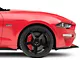 MGP Brake Caliper Covers with Tri-Bar Pony Logo; Red; Front and Rear (15-23 Mustang GT w/ Performance Pack)