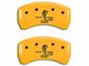 MGP Brake Caliper Covers with GT500 Logo; Yellow; Rear Only (07-14 Mustang GT500)