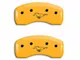 MGP Brake Caliper Covers with Running Pony Logo; Yellow; Front and Rear (94-98 Mustang GT, V6)