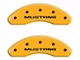MGP Brake Caliper Covers with Running Pony Logo; Yellow; Front and Rear (94-98 Mustang GT, V6)