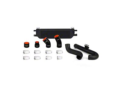 Mishimoto Performance Intercooler Kit with Black Piping; Black (15-23 Mustang EcoBoost)