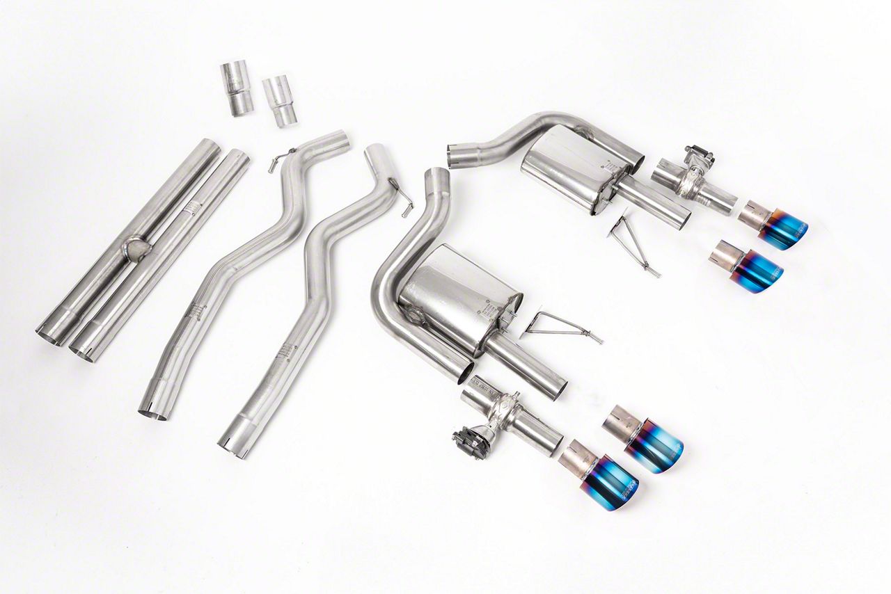 Milltek Active Valve Cat-Back Exhaust System with H-Pipe and Burnt Titanium Tips (2024 Mustang GT Fastback w/ Active Exhaust)