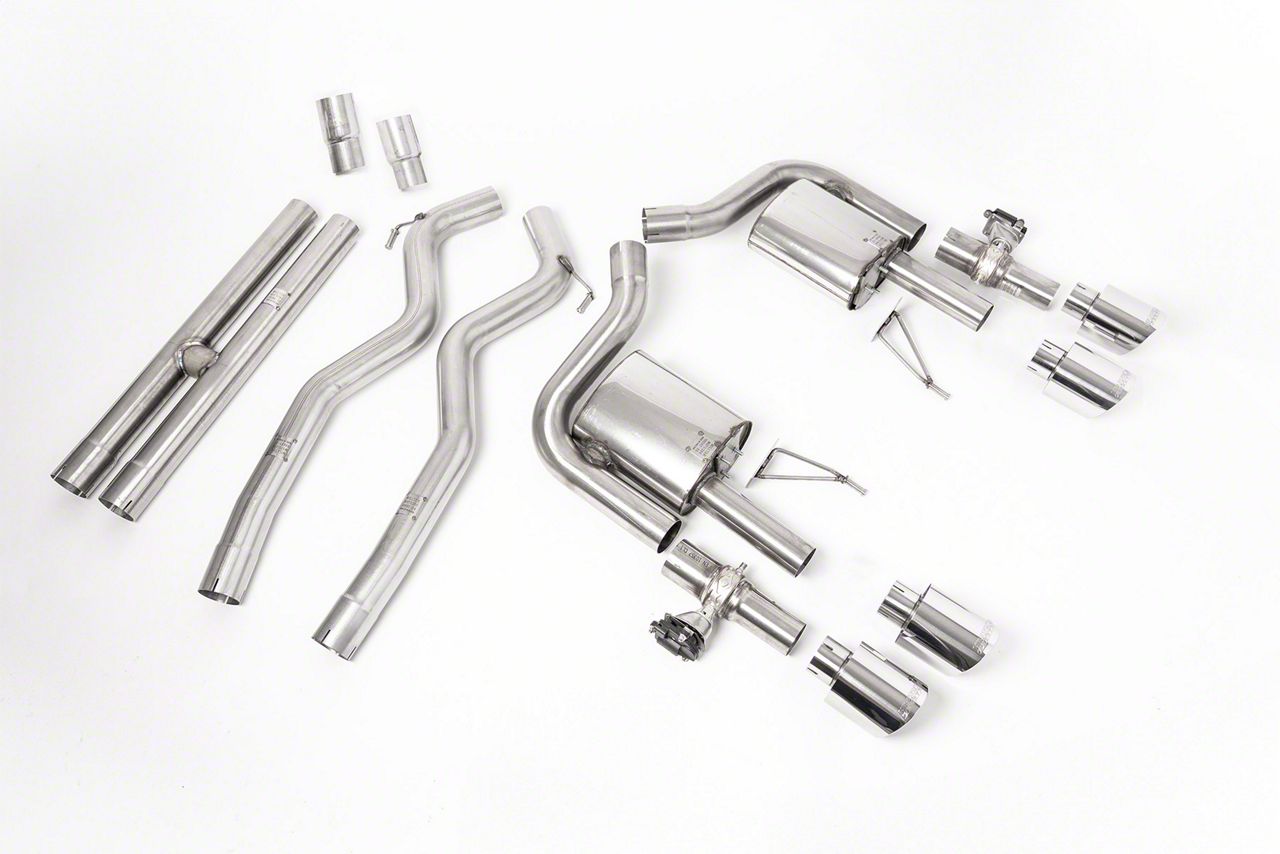 Milltek Active Valve Cat-Back Exhaust System with H-Pipe and Polished Tips (21-24 Mustang Dark Horse, Mach 1)