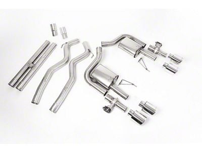 Milltek Active Valve Cat-Back Exhaust System with H-Pipe and Polished Tips (21-24 Mustang Dark Horse, Mach 1)