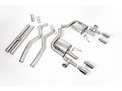 Milltek Active Valve Cat-Back Exhaust System with H-Pipe and Polished Tips (21-25 Mustang Dark Horse, Mach 1)