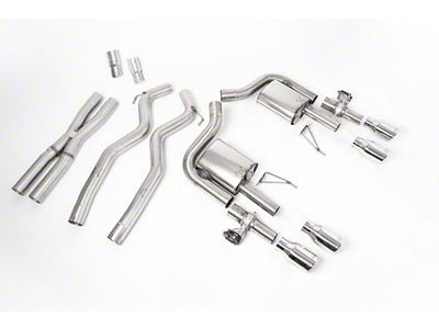 Milltek Active Valve Cat-Back Exhaust System with X-Pipe and Polished Tips (24-25 Mustang GT Fastback w/ Active Exhaust)