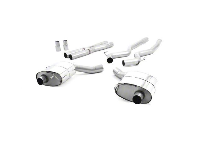 Milltek Dual Outlet Non-Resonated Cat-Back Exhaust System with Burnt Titanium Tips (15-17 Mustang GT Fastback)
