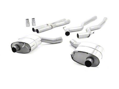 Milltek Dual Outlet Non-Resonated Cat-Back Exhaust System with Burnt Titanium Tips (15-17 Mustang GT Fastback)