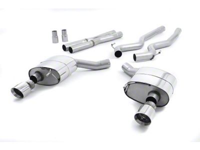 Milltek Dual Outlet Non-Resonated Cat-Back Exhaust System with Polished Tips (15-17 Mustang GT Fastback)