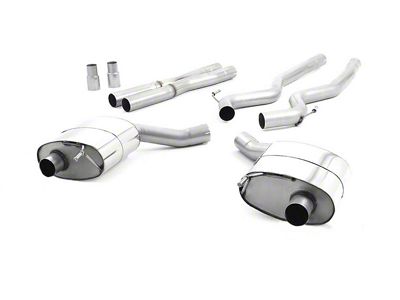 Milltek Dual Outlet Non-Resonated Cat-Back Exhaust System with Titanium Tips (15-17 Mustang GT Fastback)
