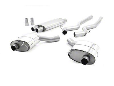 Milltek Dual Outlet Resonated Cat-Back Exhaust System with Burnt Titanium Tips (15-17 Mustang GT Fastback)