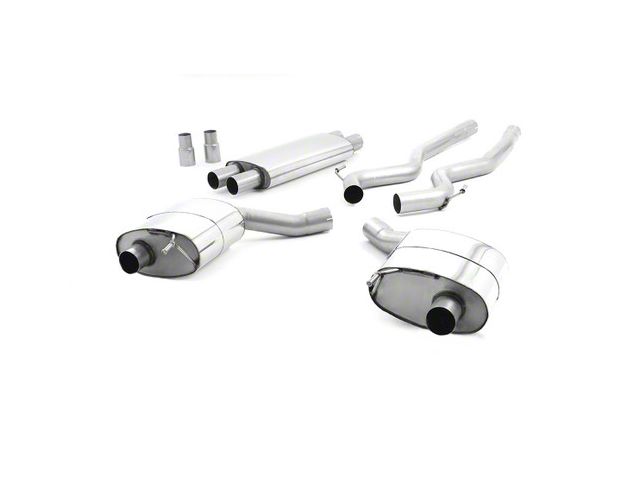 Milltek Dual Outlet Resonated Cat-Back Exhaust System with Titanium Tips (15-17 Mustang GT Fastback)