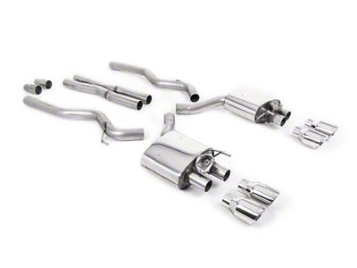 Milltek Quad Outlet Cat-Back Exhaust System with Polished Tips (18-23 Mustang GT Fastback w/o Active Exhaust)