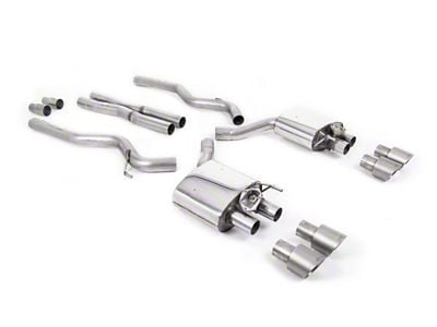 Milltek Quad Outlet Cat-Back Exhaust System with Titanium Tips (18-23 Mustang GT Fastback w/o Active Exhaust)
