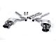 Milltek Quad Outlet Non-Resonated Cat-Back Exhaust System with Cerakote Black Tips (15-17 Mustang GT Premium Fastback)