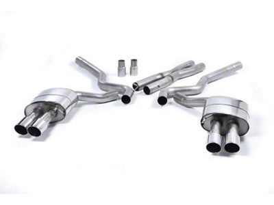 Milltek Quad Outlet Non-Resonated Cat-Back Exhaust System with Polished Tips (15-17 Mustang GT Premium Fastback)