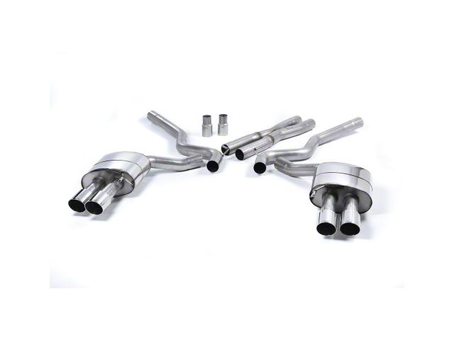 Milltek Quad Outlet Non-Resonated Cat-Back Exhaust System with Polished Tips (15-17 Mustang GT Premium Fastback)